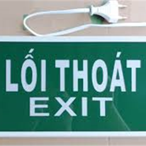 Đèn Exit, lối thoát không chỉ hướng tại Thái Bình ,Nam Định